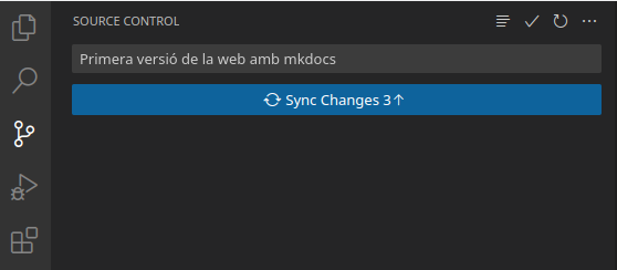 Sincronitzem el remot